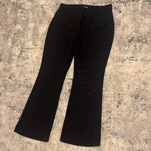 Editor Studio Stretch Twill High Waisted Flare Trouser Size 12 Black